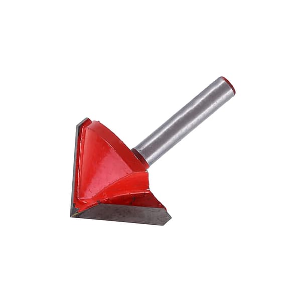 CNC Tungsten Stål Spaltefræser 90 Grader 6mm Skaft 32mm Diameter