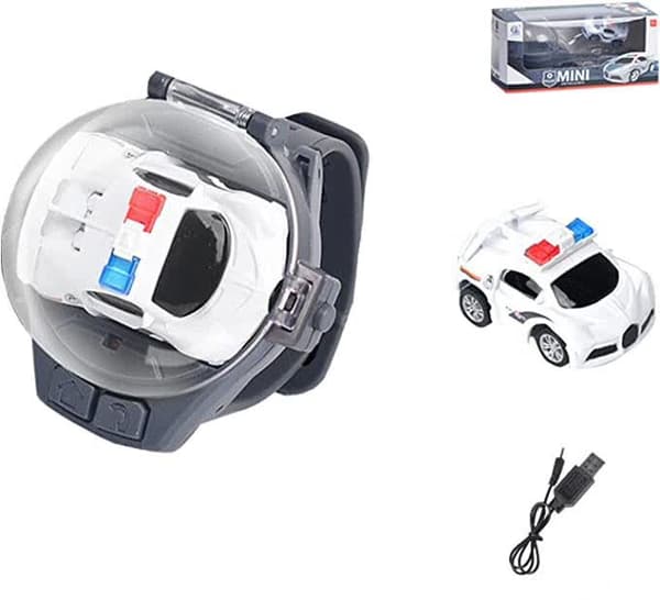 Leikkiautokello 2.4G USB-lataus Mini Racing Kaukosäädöllä