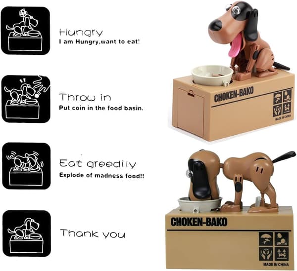 Hunde Pengeboks, Min Hunde Pengeboks, Hvalpe Pengeopsparingsboks, Sød A
