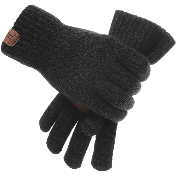 Wisolt 3 Set Winter Warm Beanie Hat Scarf Touch Screen Handskar för