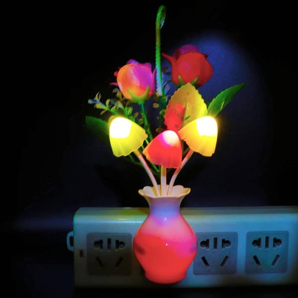 2-pakks LED nattlys med automatisk sensor
