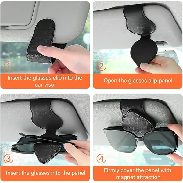 2 Pak Solbril Klips Solskærm Solbril Klips Montering Holder