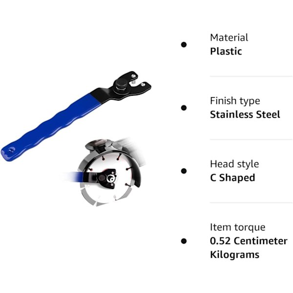 Vinkelkvern Justerbar Skiftenøkkel, Universal 10-52mm Pin Key Wrenc