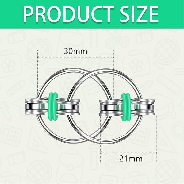 15 stycken cykelkedja leksak Finger Roller Chain Sensorisk leksak H