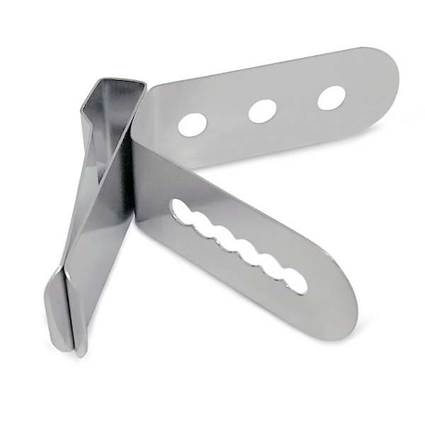 3 stk. Madkvalitets Rustfrit Stål Termometerholder Probe Clip Ho