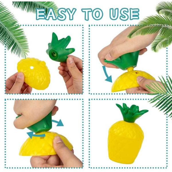 7 stk 201-300ml Ananas Kopper, Plast Ananas Kopper, Passer for
