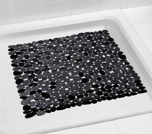 Paradise Antracit Duschmatta - Halksäker, Sugkoppar, PVC, 54 x