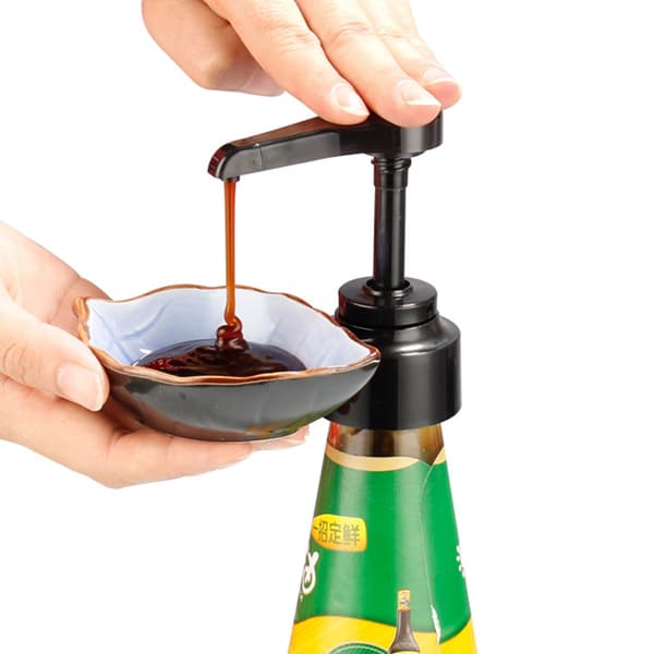 Tomatsauspresse med pumpehode, drivstofforbruk, munnpresse