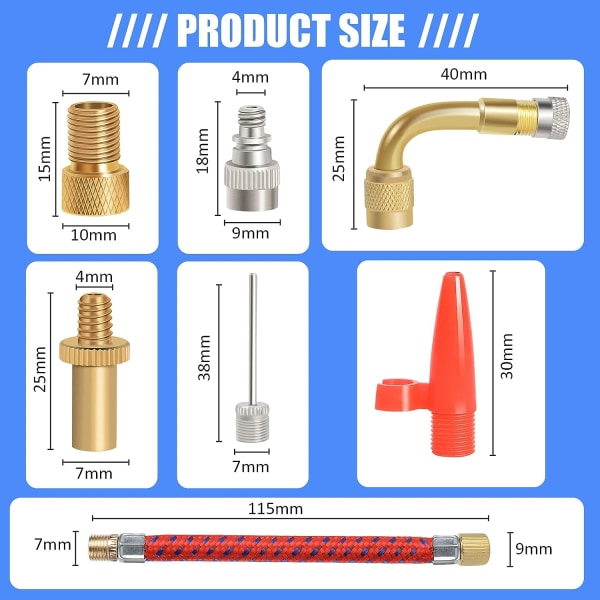 Bicycle Pump Valve Adapters Connectors, Bicycle Valve Adapter to