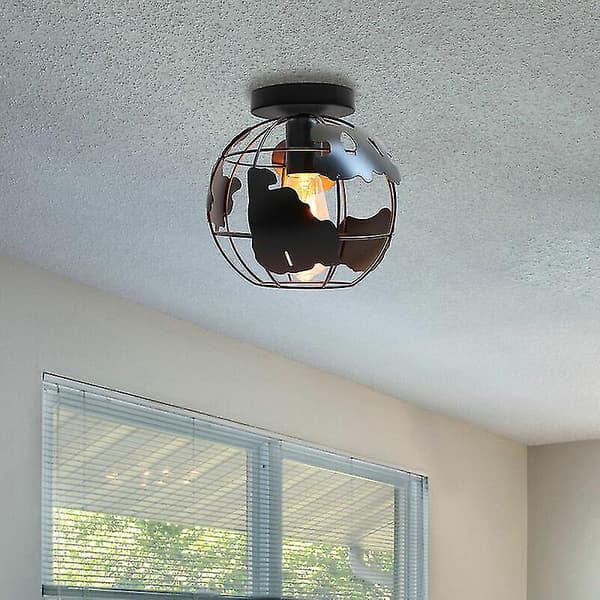 Bordlampe lavet af moderne sort jernwire - Bur-stil DXGHC