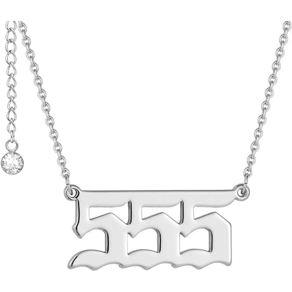 Ängelnummerhalsband 555 Halsband Guld silver Rostfritt stål An