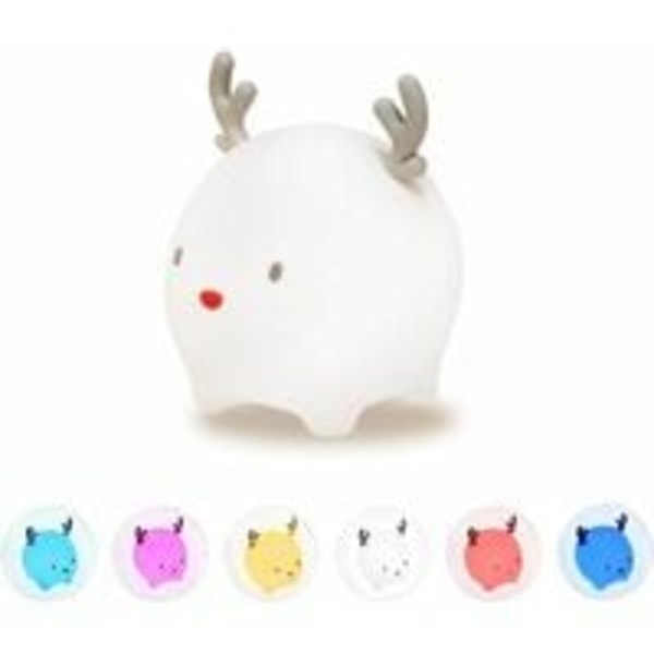 Blanc 0,16W mignon animal de Compagnie faon Silicone Veilleuse US