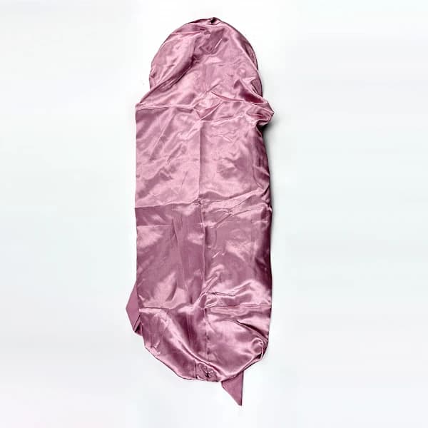 Satin Sömnmössa med Rosett Roséguld