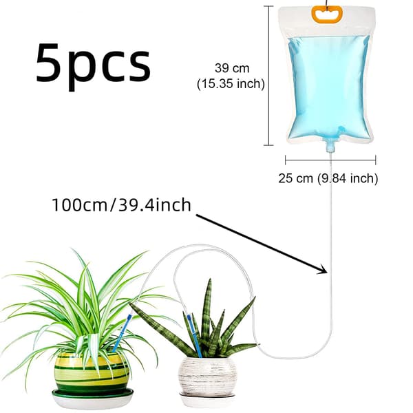 5 stk 3,5L Selvvanningssystem Dryppvanningsett Selvvanning