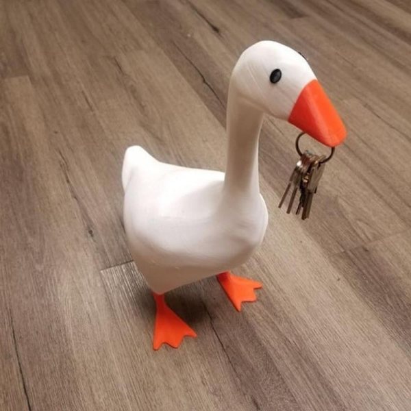 Magneettinen Sorsa Avaimenperä, Hartsi Sorsa Ja Hanhi Avaimenperä, Eläin Scu