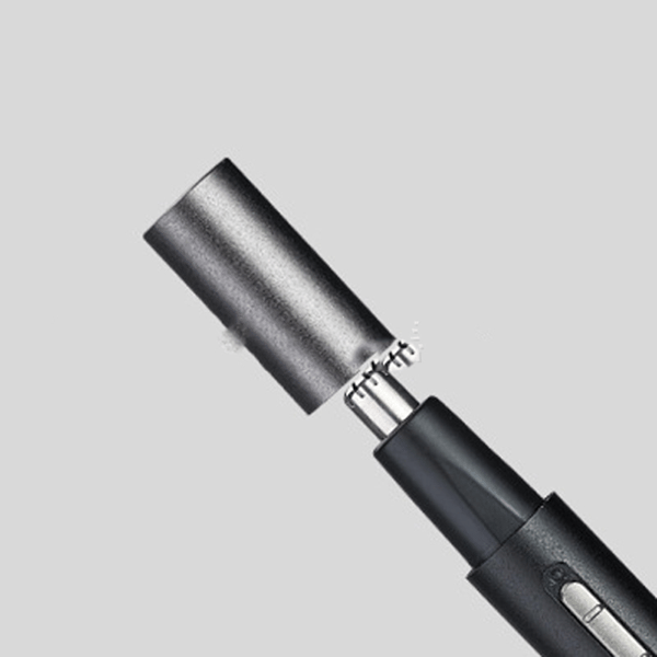 Näsa och Öronhårstrimmer (Svart), Professionell USB Laddningsbar Hår