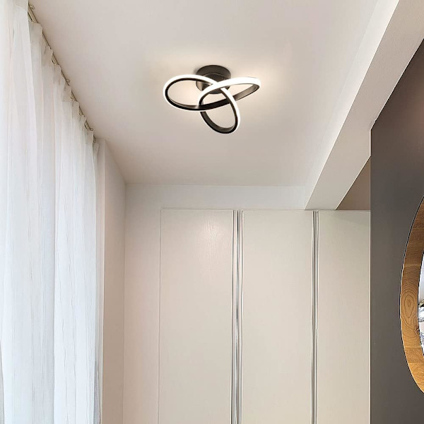 Moderne LED Loftlampe, Loftlampe, Sort Loftlampe til