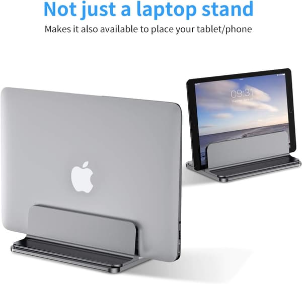 Vertikalt Laptopställ, Justerbart Aluminium Laptopställ Deskt DXGHC