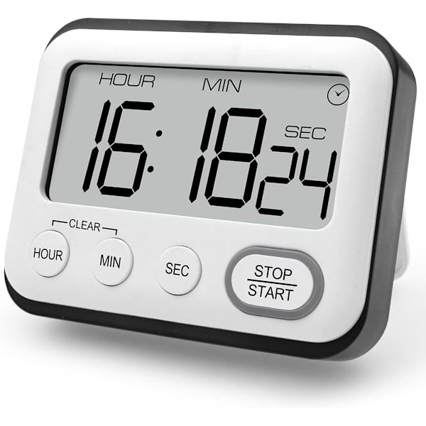 Køkken Timer, Multifunktionel Alarmur, Koge Timer med Kl