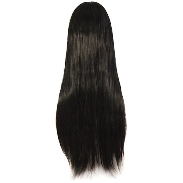 32\" 80cm Lang Rett Anime Kostyme Cosplay Parykk Parykk (Svart