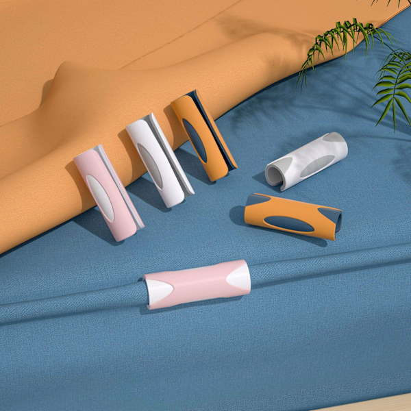 6 st (Grå) Plast Sängöverdrag Grepp Halksäkra Täcke Klämma