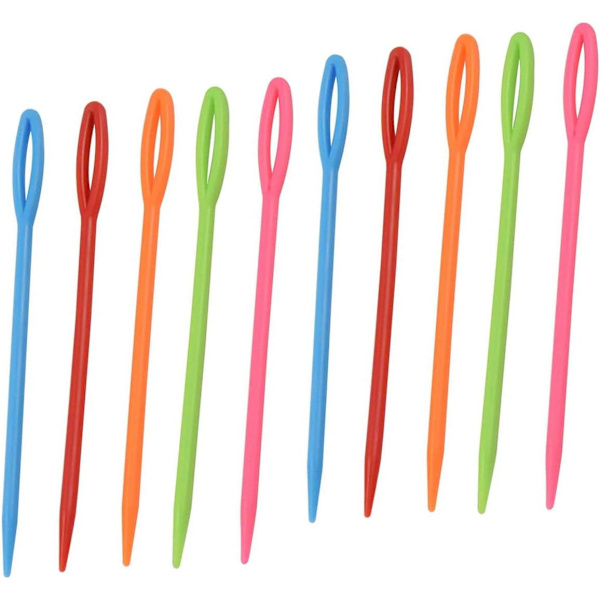 Plastnål för sömnad, 100 stycken 7cm Barnens Stickning Ne DXGHC