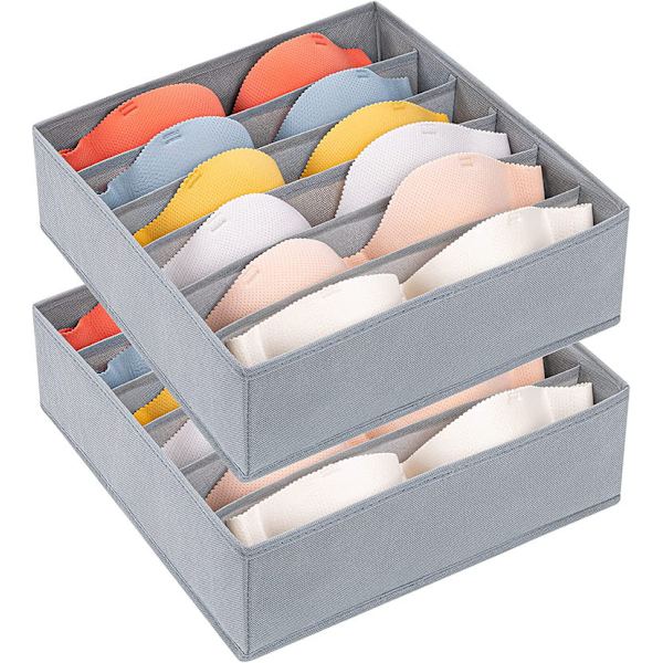 Låd Organizer, 2-pack 6 Fack Vikbar Underklädesförvaring