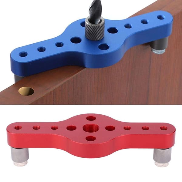 Hullstempel for tre, dowel jig, aluminiumlegering, boreguide, DXGHC