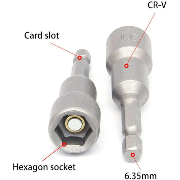 1 Hex-skrutrekker - 5,5 mm - For bor, muttertrekkere og slagbor