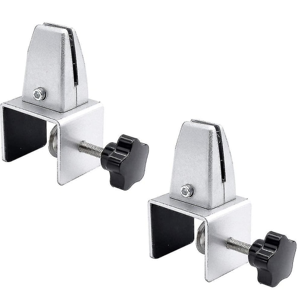 C-klämma stöd, 2st justerbar silver bordspartition klämma DXGHC