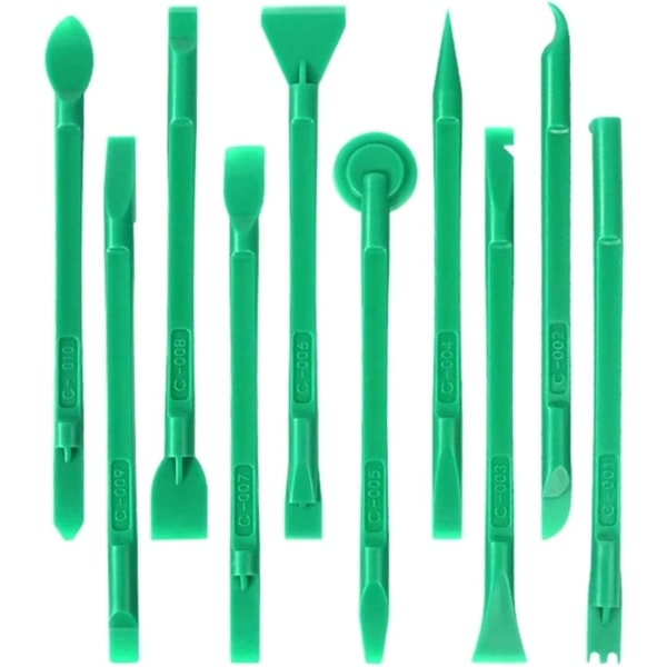 10 stk. Plastik Crowbar Reparationsværktøjer til Computer Tablet PC Spudger