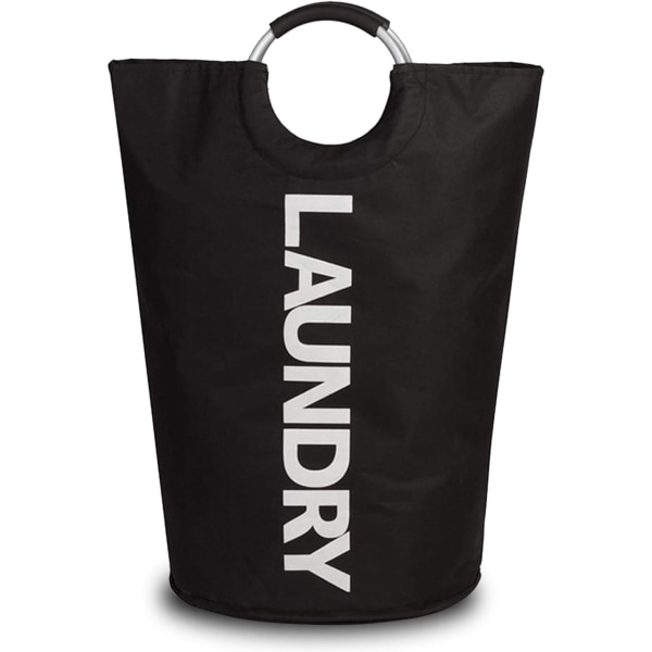 （Black）74L Laundry Hamper - Durable Handles - Portable Waterproof