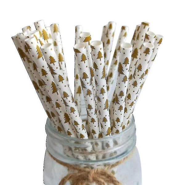 25st Julpapperssugar Snöflinga Dricksdekorationer F DXGHC