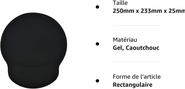 Musemåtte med Gel Håndledsstøtte, Komfort med Ergonomisk Håndledsstøtte
