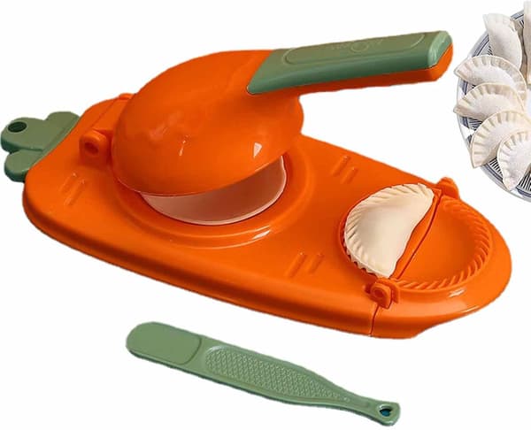 Dumpling Maker Maskin, 2 i 1 Manuell Deigpresse Dumpling Wrapper