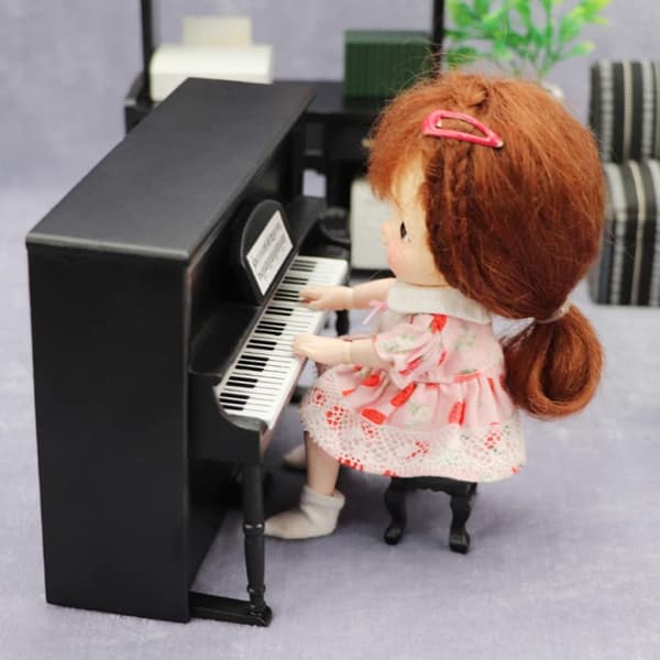 1 Set Dockhus Vertikal Mini Musikinstrument Piano I