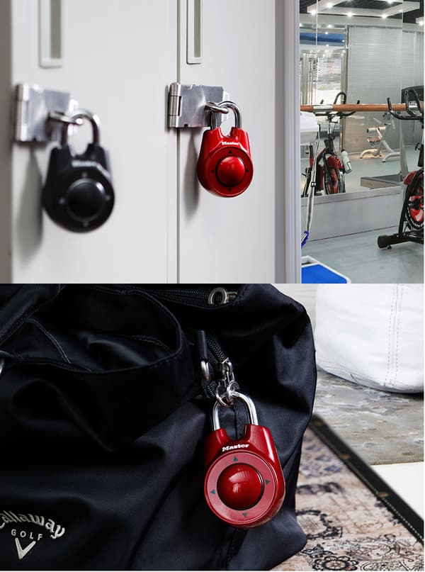 1 st Master Lock Återställbar Kombinationslås Speed Dial Asst Färger Svart