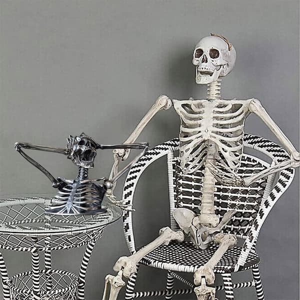 Break The Rules Madness Skeletbuste Skulptur, Bryder Alle Regler