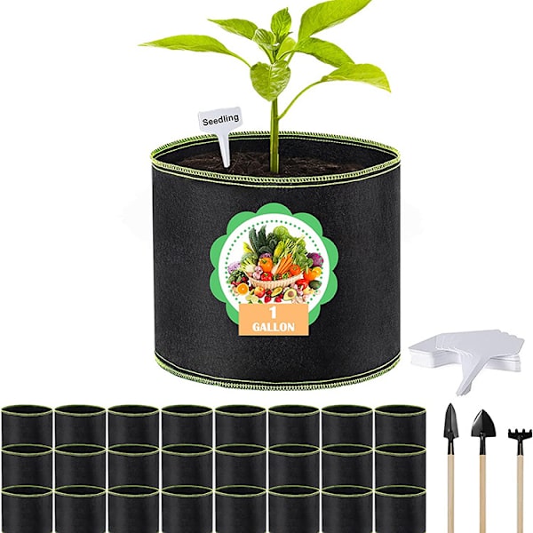 2 st vävda planteringsväskor Ø 18cm Planteringsväska