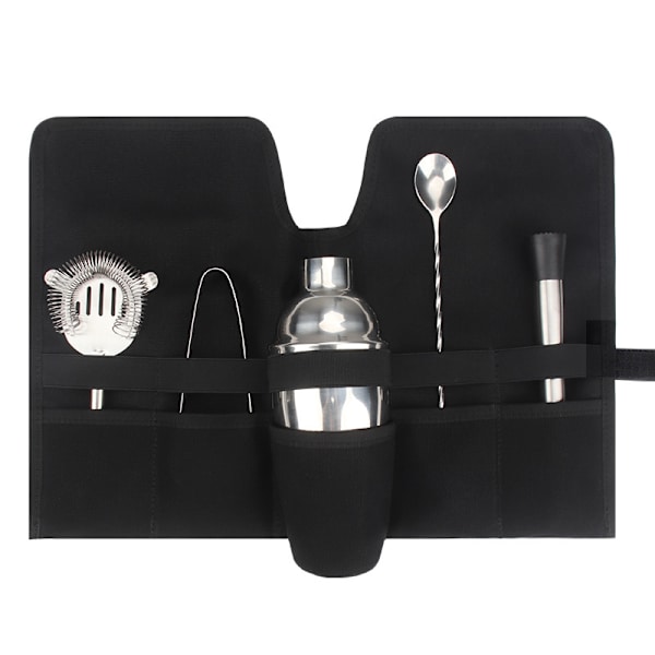 Bar lærred bartender kit Bartending Kit Foldbar opbevaringspose Bart