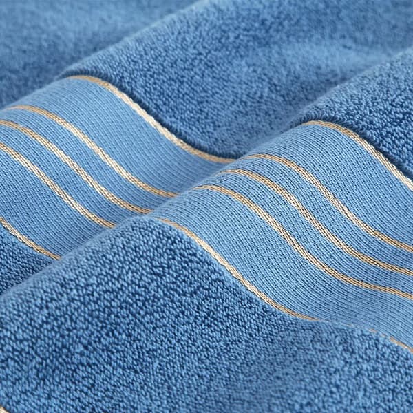 Håndklesett (4 stk, 2 blå+grå+beige), 100% bomull, ch DXGHC