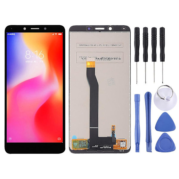 Tft LCD-skärm för Xiaomi Redmi 6/6a med digitaliserare full som DXGHC