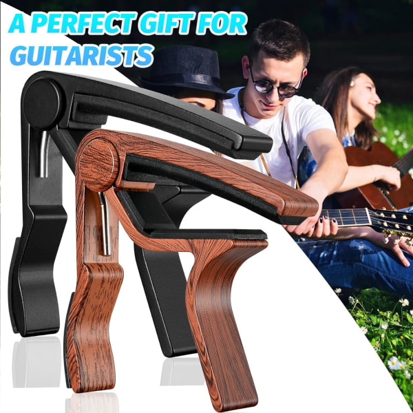 2 set folk/elgitarr stämningsklämmor aluminiumlegering trä