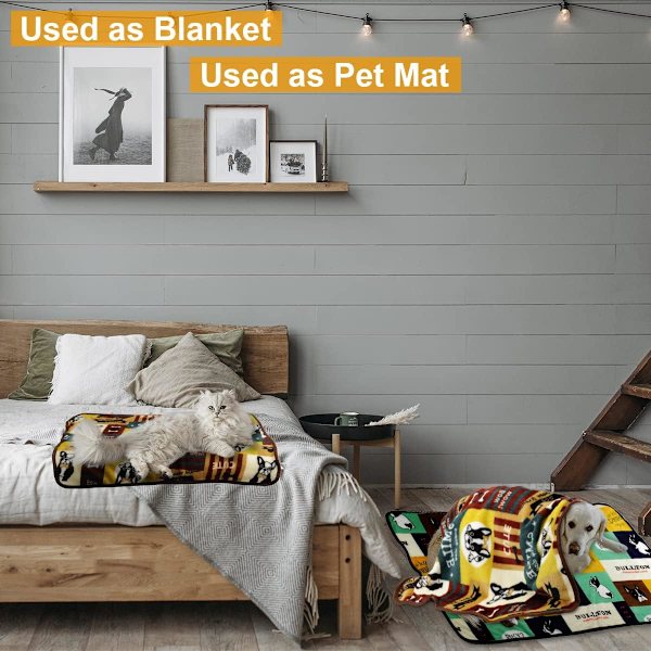 2-pack Premium Flanell Hundtäcke, Mjukt och Varm, Tvättsbart P DXGHC
