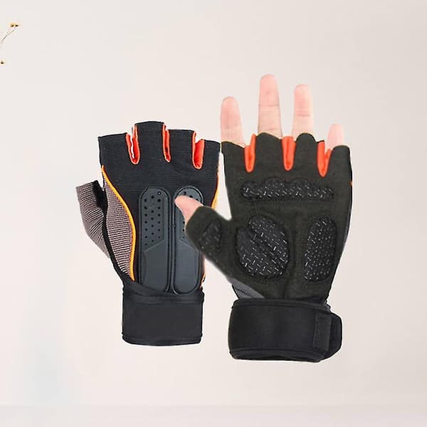 1 Par Utomhus Styrketräning Halvfingerhandskar Handledsbandage