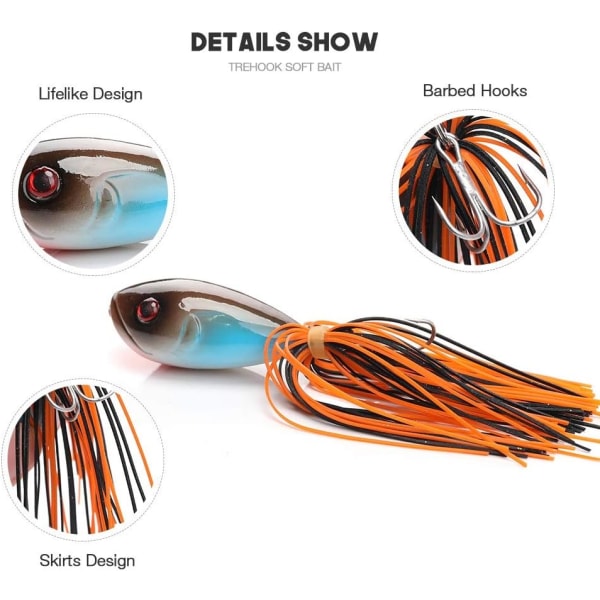 Silikonkjole Fiske Lures 10cm 11g Pike Wobblers for Fish Ratt