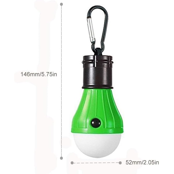 Campinglanterne LED-lanterne 3 moduser Vanntett Nødlys