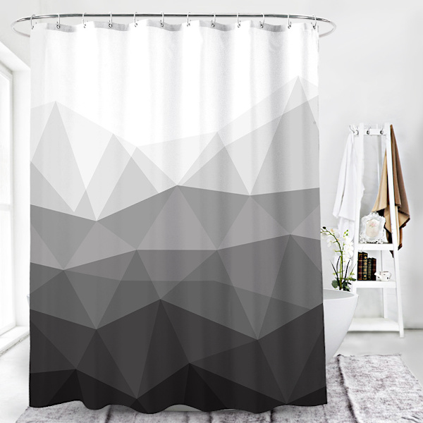 Designer Duschdraperi, Populär Duschdraperi, Ombre Kalla Grå