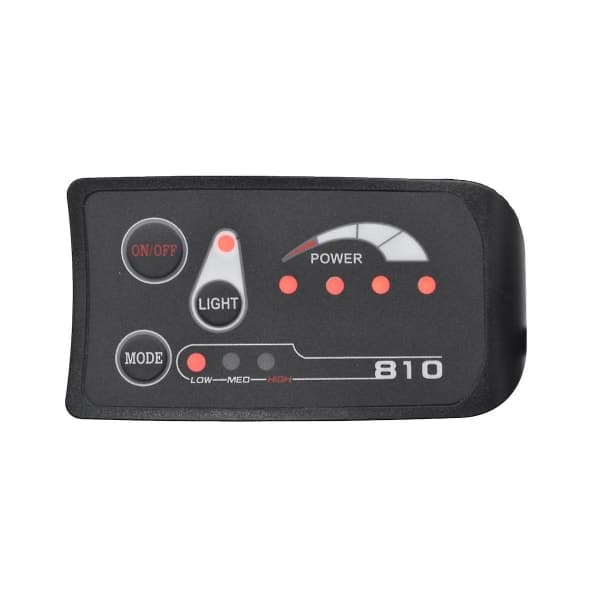 5-polig S810 E-cykelmätare LED-display Ip65 36v Uart för elcykel E-cykelmätare (36v)