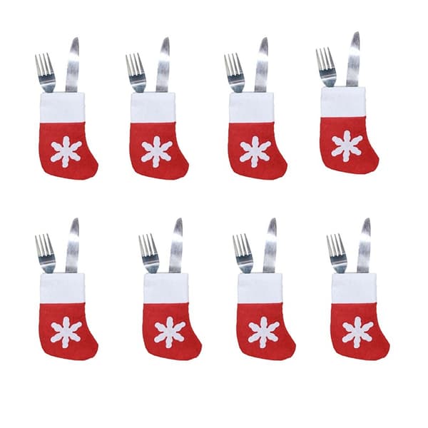 12 kpl Joulupöydän Kattaussuoja Creative Table Non-woven Fabr